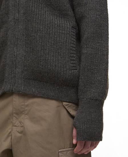 Pullover Garthman Zip-Up Olive Ink