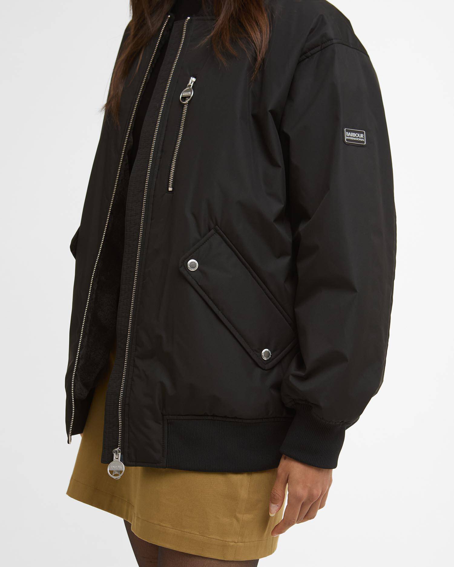 Kuala Showerproof Bomber Jacket Black image number 4