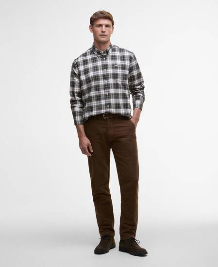 Camicia Telfield a maniche lunghe con vestibilità regular Olive Camicia Telfield a maniche lunghe con vestibilità regular Olive