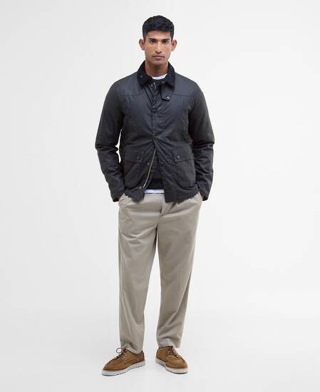 Reelin Waxed Jacket Classic Navy