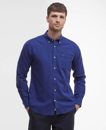 Nelson Tailored Long-Sleeved Shirt Indigo