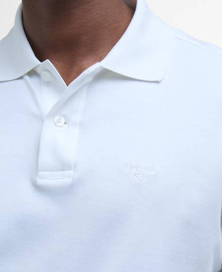 Hylton Short-Sleeved Polo Shirt Classic White