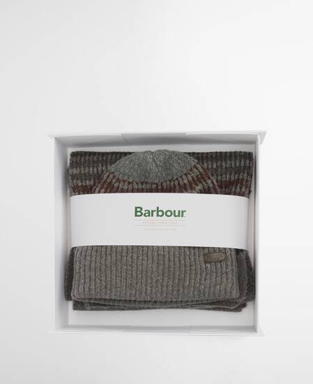 Branton Beanie and Scarf Gift Set Midnight Oak