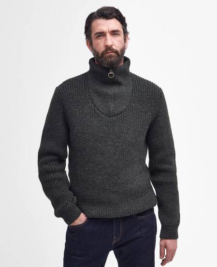 New Tyne Half-Zip Jumper Olive