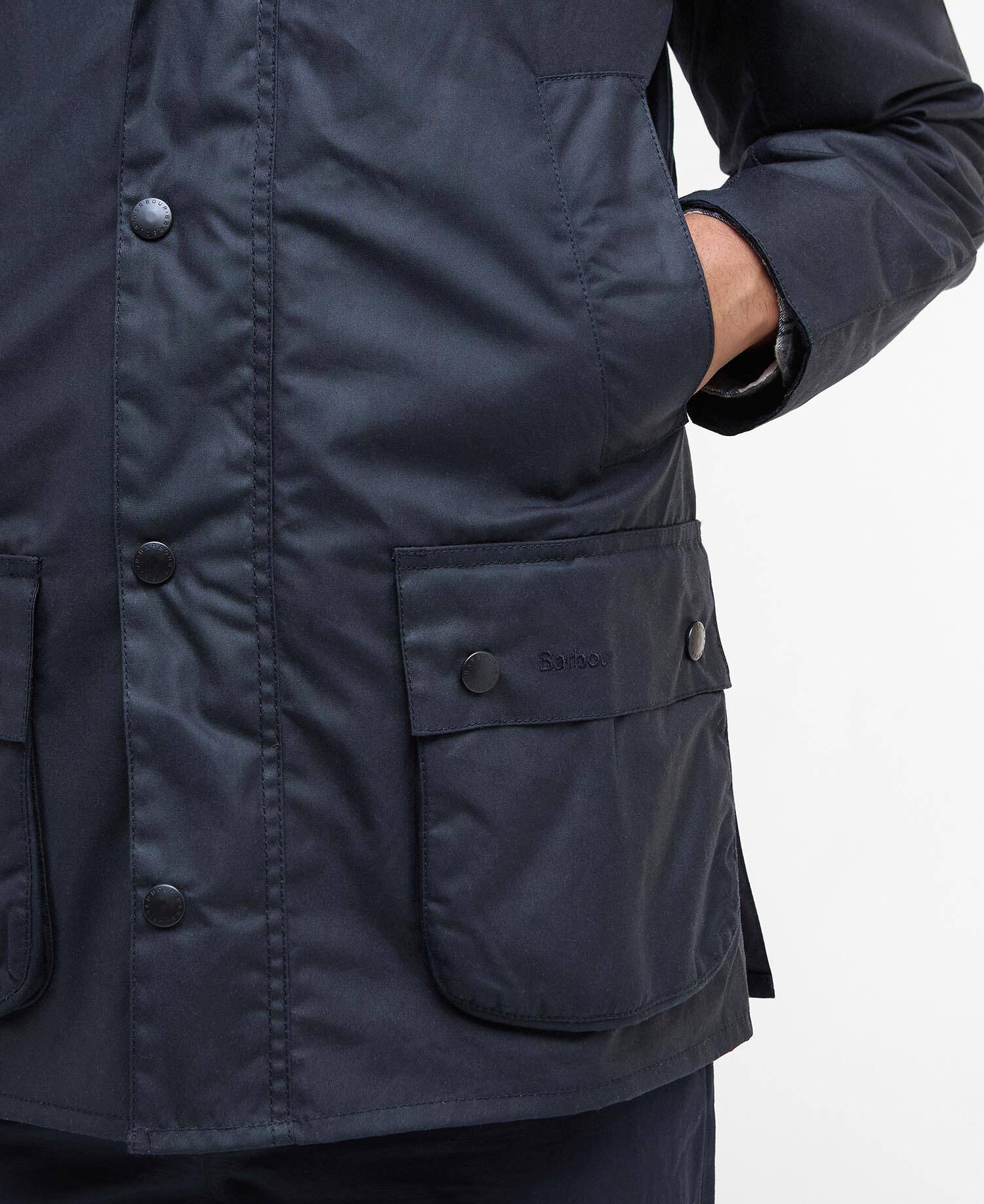 Ashby Waxed Jacket Classic Navy image number 7