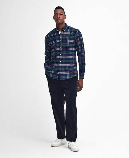 Ronan Tailored Long-Sleeved Shirt Deep Blue