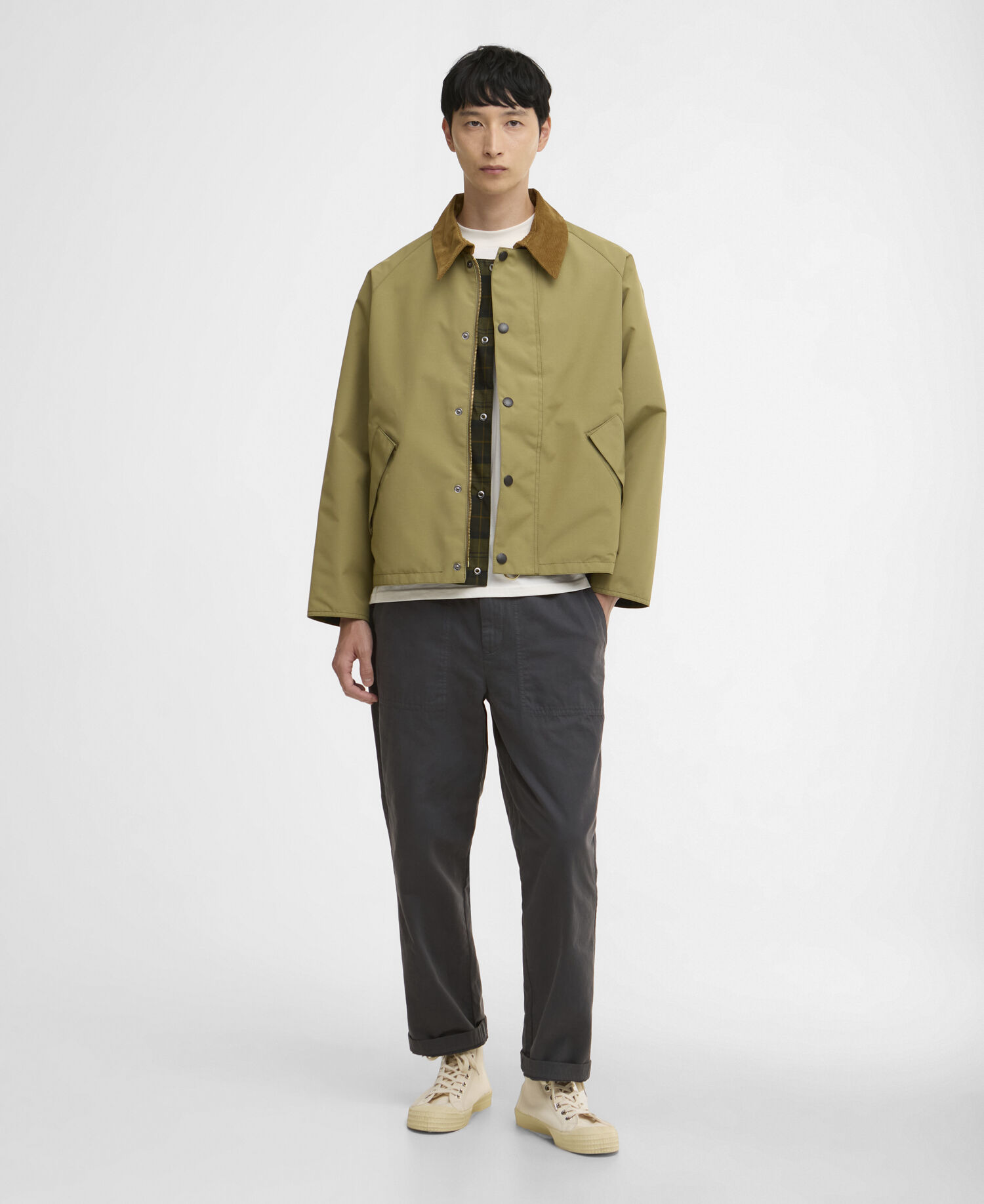 Oversized Reversible Transporter Jacket Bleached Olive