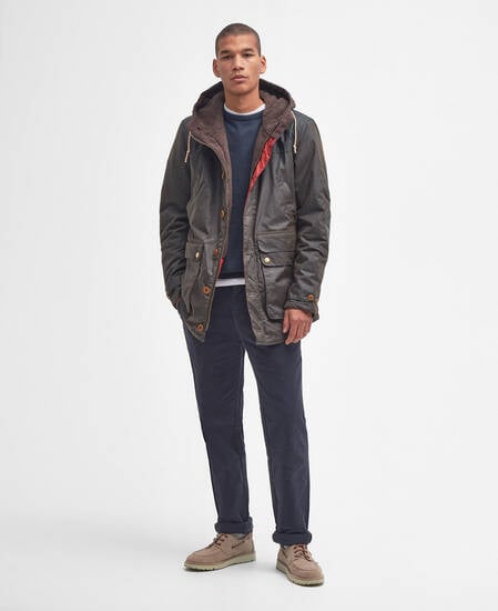 Game Parka Waxed Olive