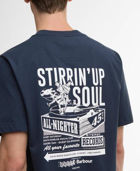 Barbour x Baracuta All Nighter Oversized T-Shirt Navy