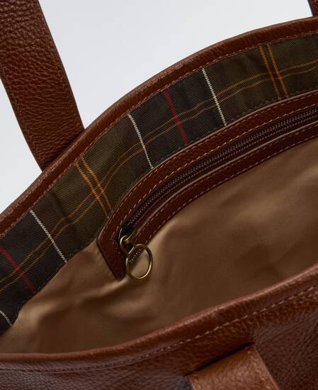 Alder Leather Tote Bag Brown