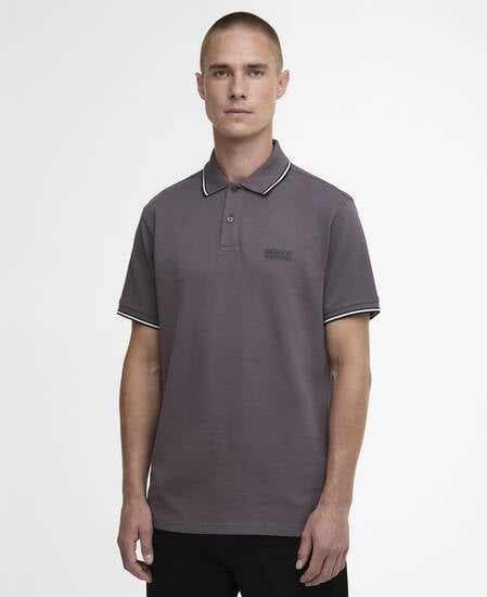 Evan Short-Sleeved Polo Shirt Aluminium