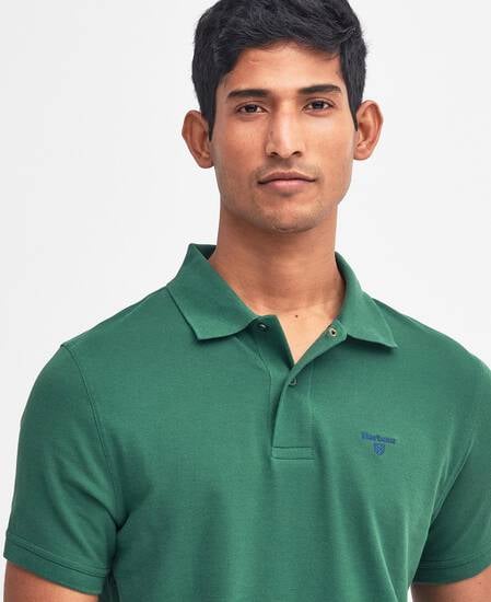 Lightweight Sports Short-Sleeved Polo Shirt Racing Green