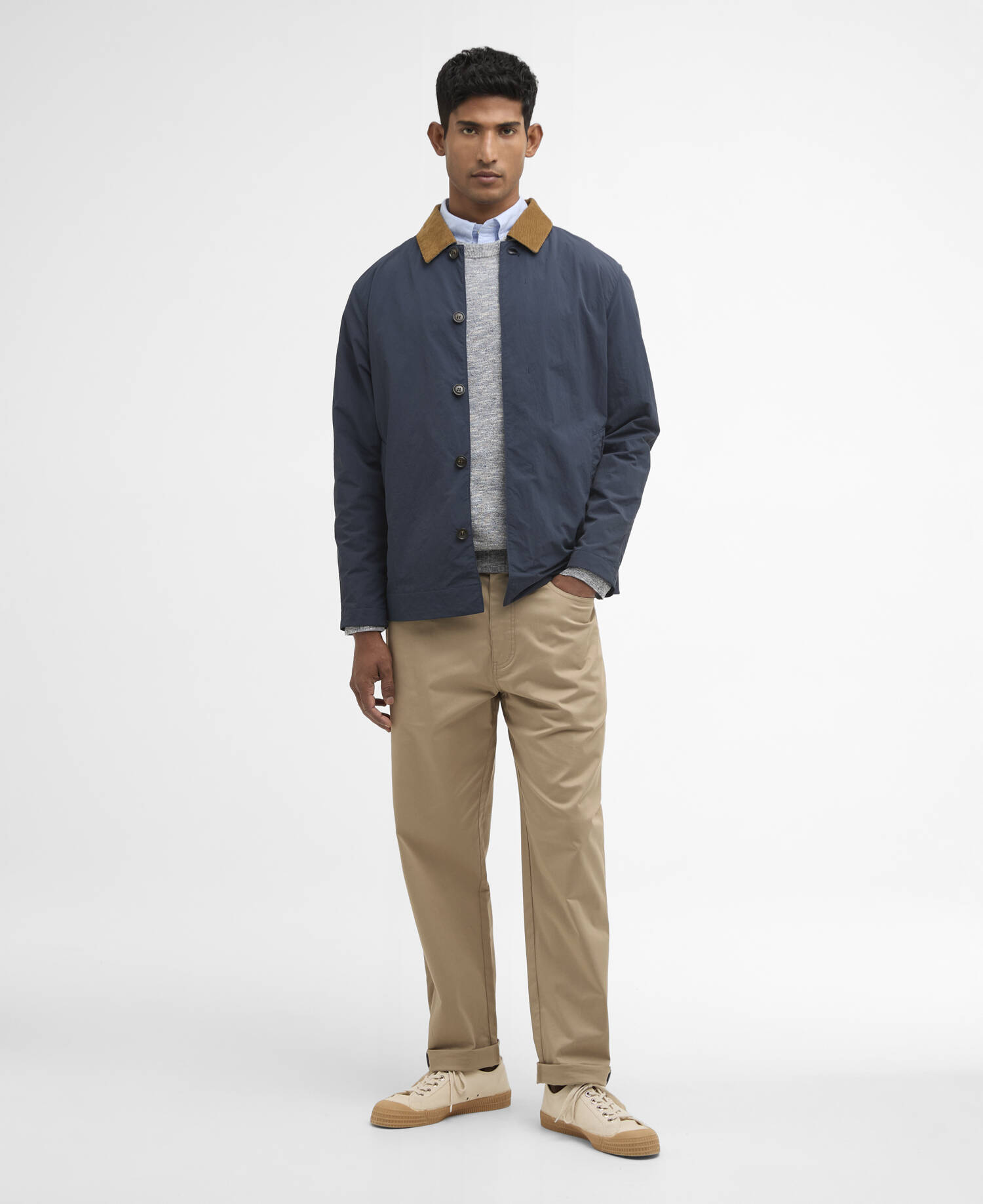 Short Rokig Showerproof Jacket Navy image number 1