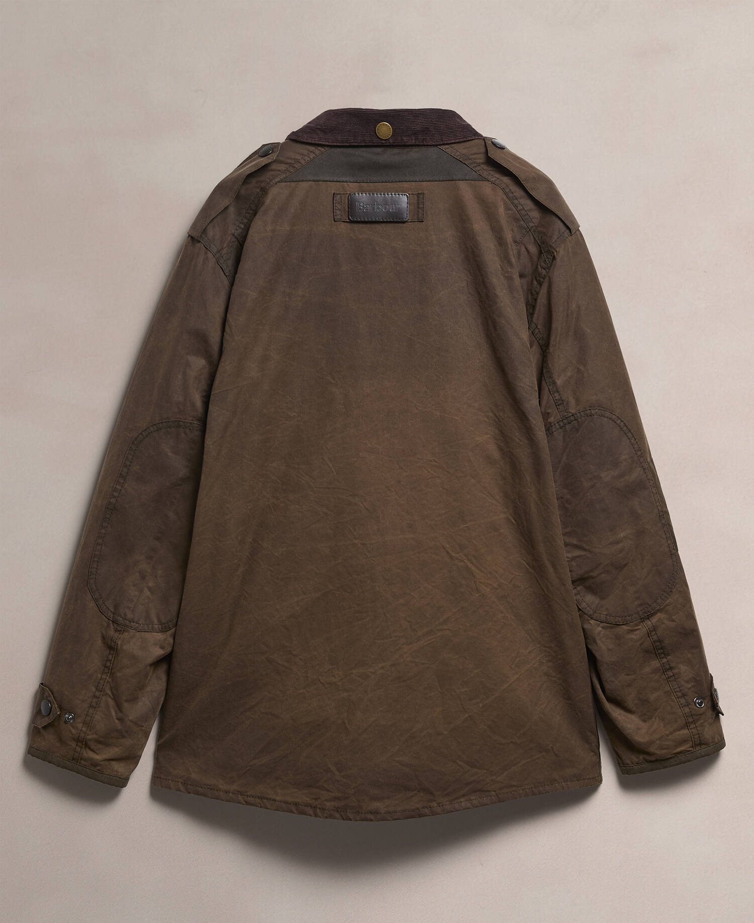 Barbour Re-Loved Men's Trooper Waxed Jacket - Size M Olive image number 2