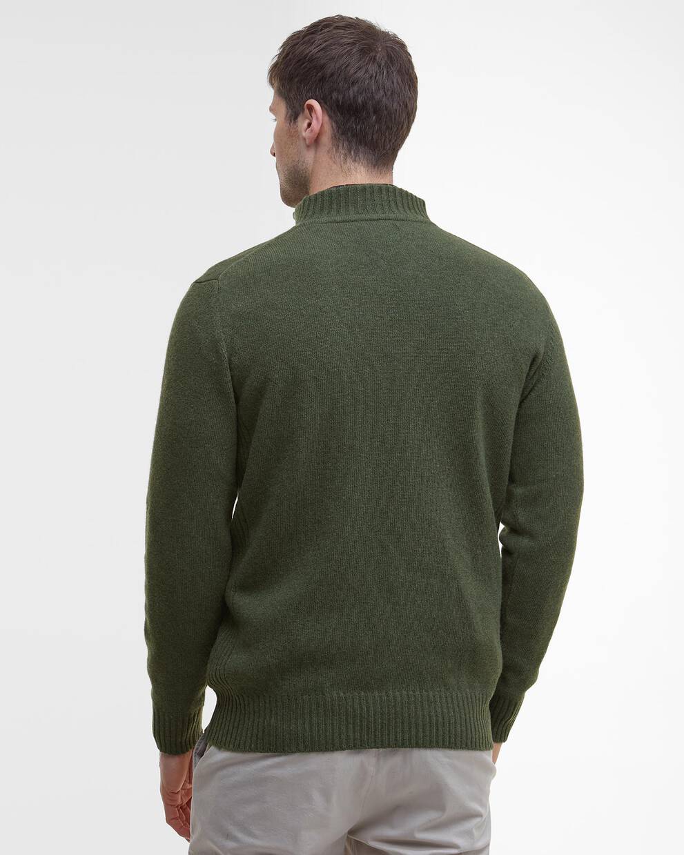 Maglione con mezza zip in lana d'agnello Essential