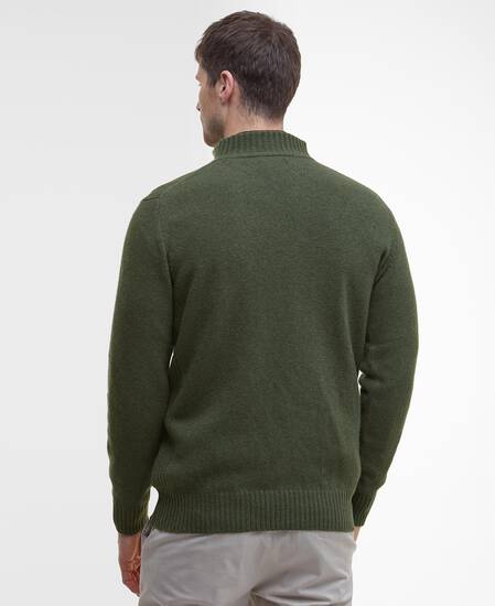 Essential Half-Zip Jumper Mid Olive