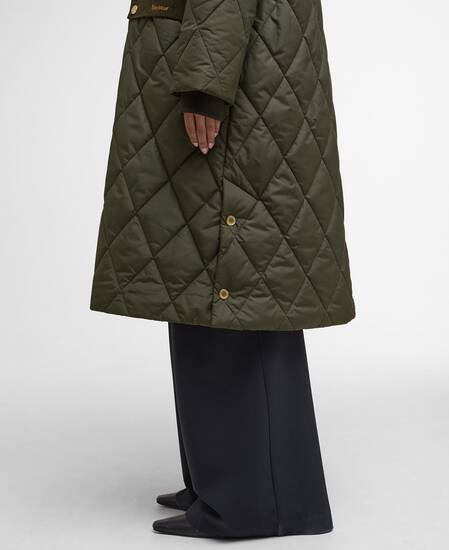 Steppjacke Meredith Olive/Ancient Tartan