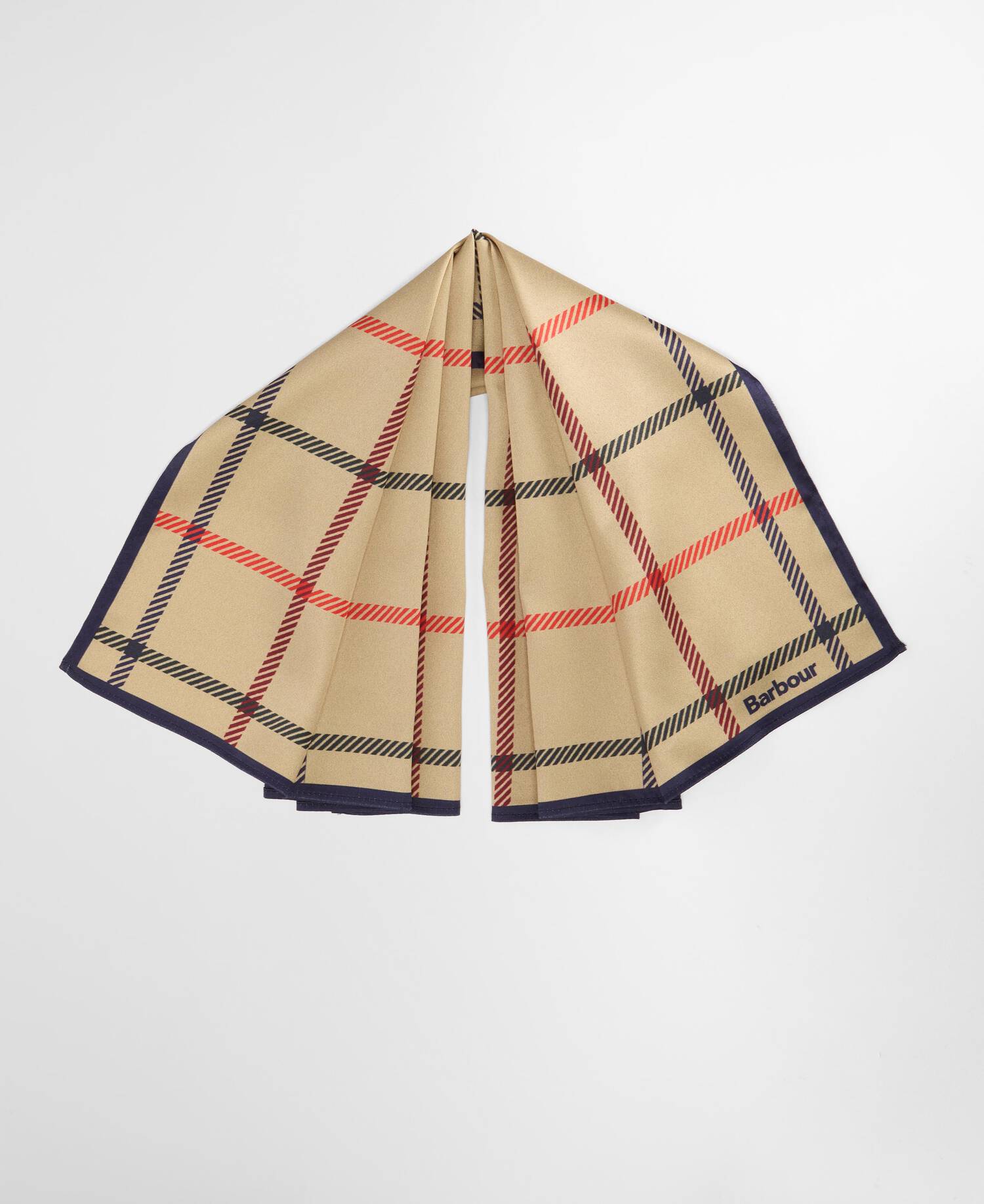 Mackworth Head Scarf Beige Tattersall image number 3