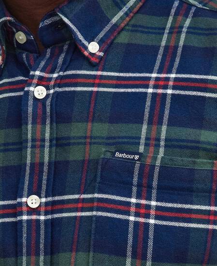 Ronan Tailored Long-Sleeved Shirt Deep Blue