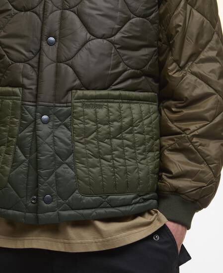 Giacca trapuntata Cording Army Green