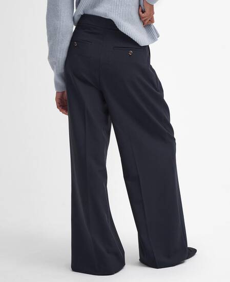 Francis Wide-Leg Trousers Classic Black