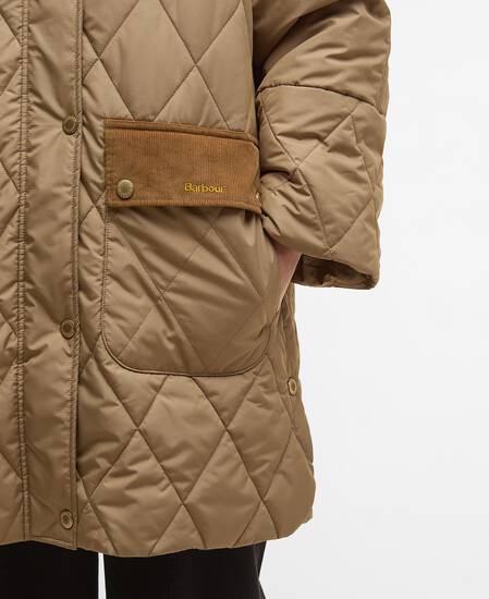 Giacca trapuntata Elspeth Military Brown/Ancient Tartan Giacca trapuntata Elspeth Military Brown/Ancient Tartan