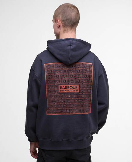 Lever Graphic Hoodie Dark Navy