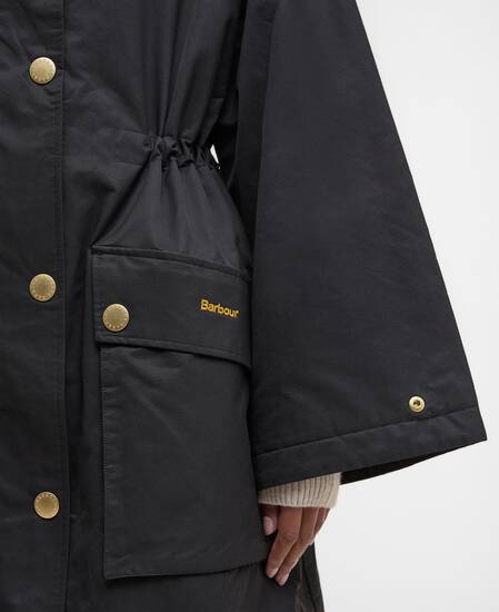 Dena Showerproof Jacket Black/Classic Tartan