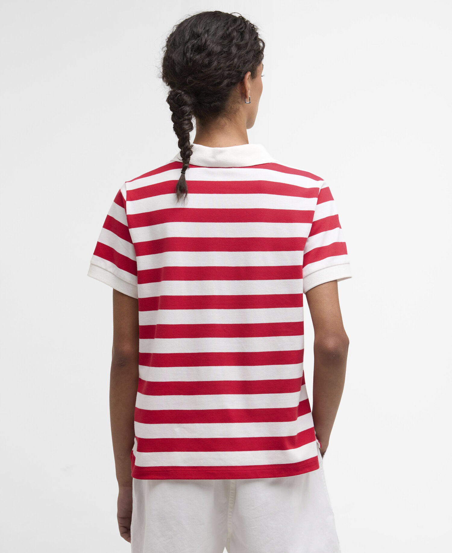 Poloshirt Ashbourne Striped Poppy Red Stripe