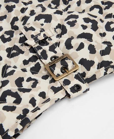 Harley Quilted Dog Coat Jasmine Leopard