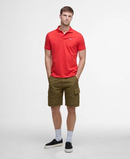 Active Short-Sleeved Polo Shirt Risk Red