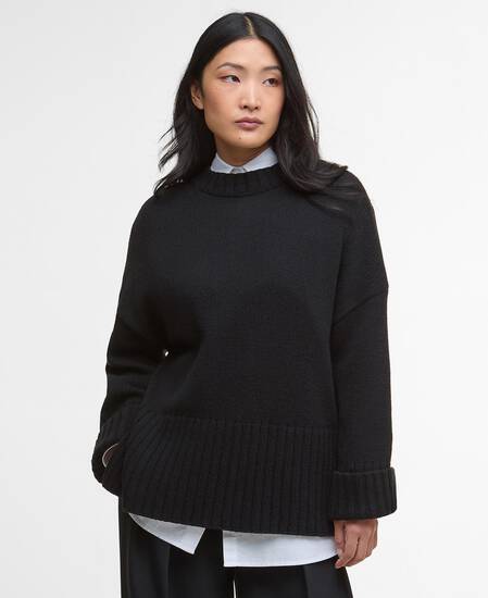 Sophia Crew Neck Jumper Black