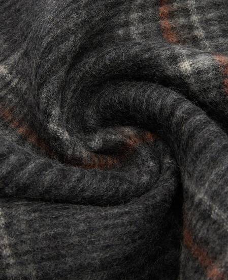 Marsden Reversible Lambswool Scarf Grey/Navy