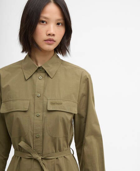 Rowane Midi Dress Burnt Olive