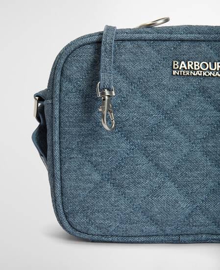 Denim Quilted Sloane Crossbody Bag Light Denim