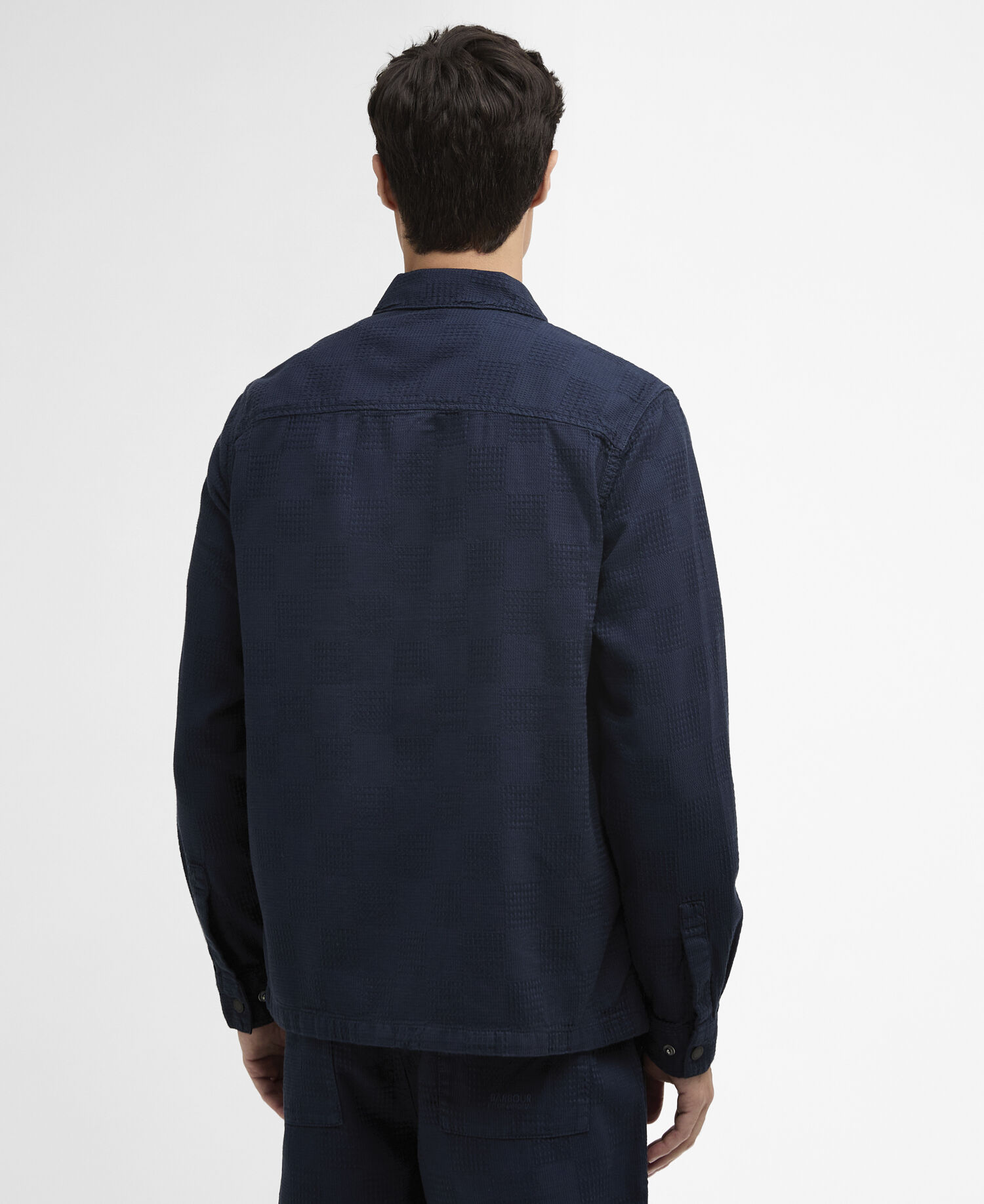Blackstreak Summer Jacquard Overshirt Navy