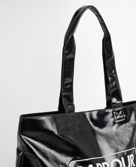 High Shine Tote Bag Black
