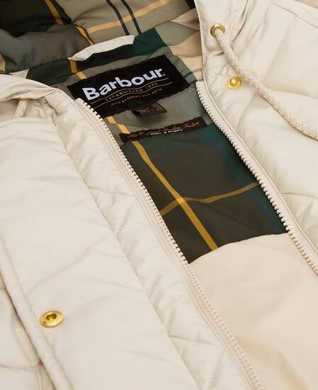 Braidley Quilted Jacket Oatmeal/Ancient Tartan