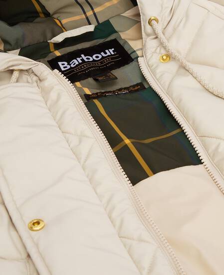 Braidley Quilted Jacket Oatmeal/Ancient Tartan