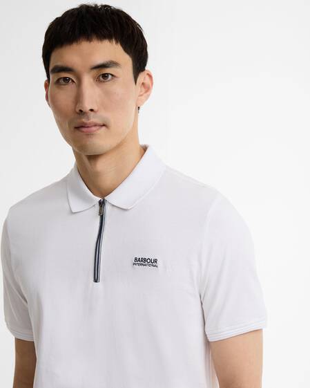 Poloshirt Ashmann Tipped White
