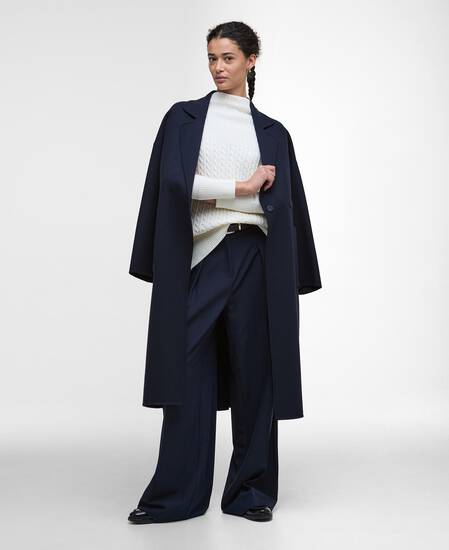 Stitch Guernsey Cape Ecru