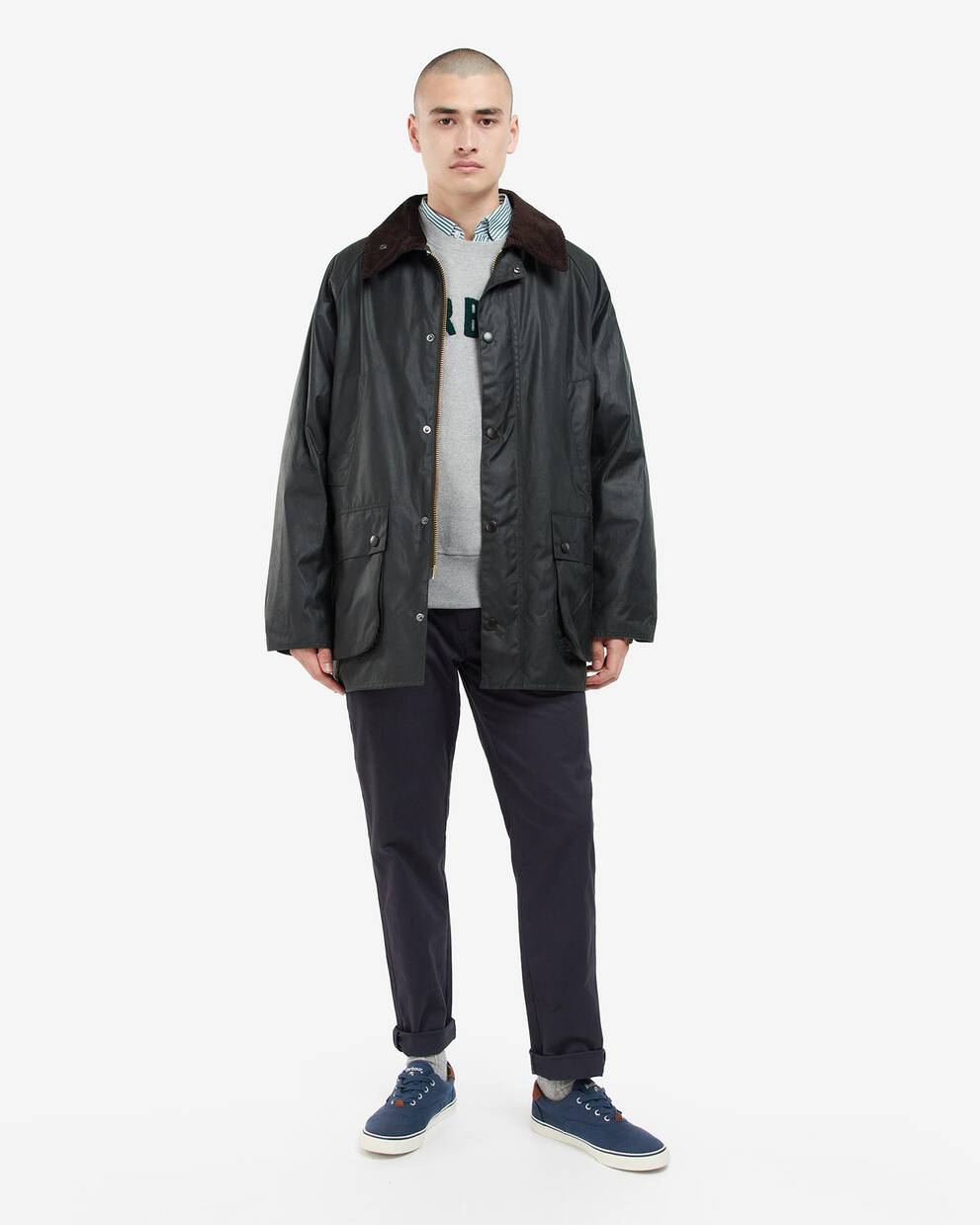 Oversized Bedale Waxed Jacket