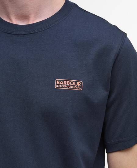 T-shirt con logo piccolo Dark Navy