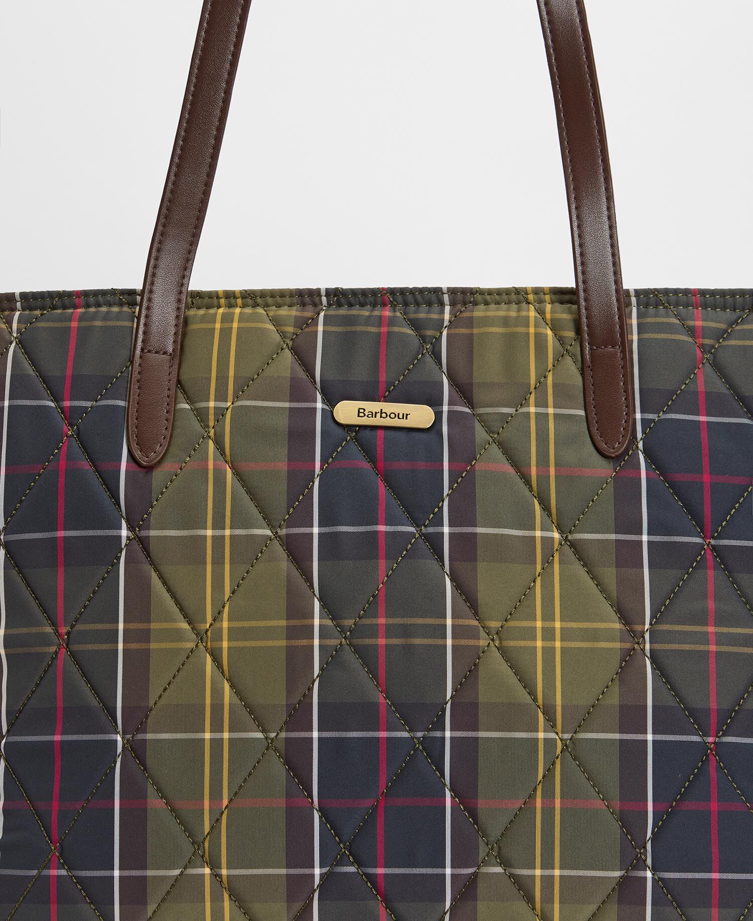 Wetherham Quilted Tartan Tote Bag Classic Tartan