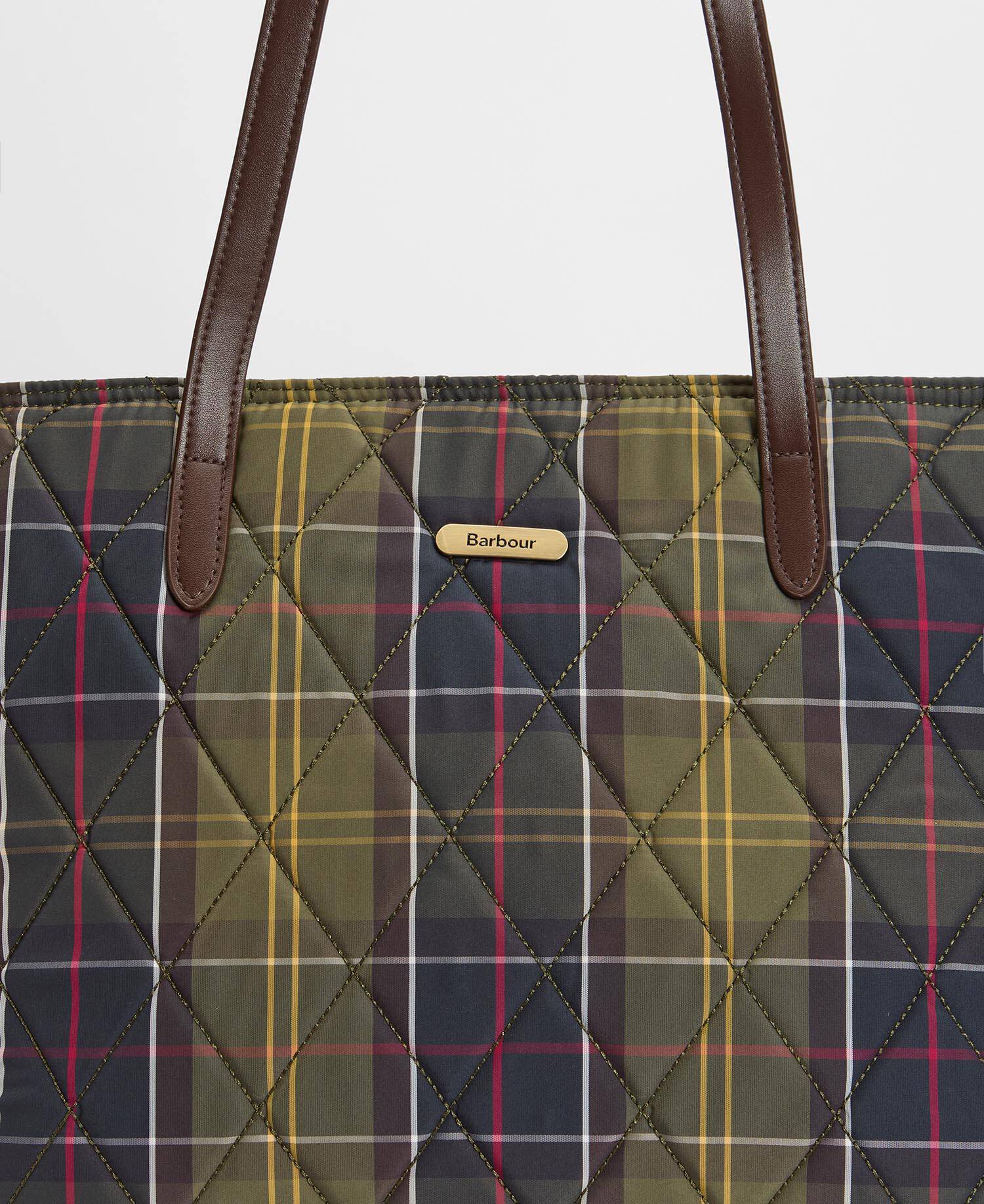 Wetherham Quilted Tartan Tote Bag Classic Tartan image number 5