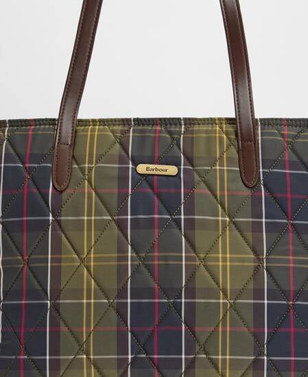 Wetherham Quilted Tartan Tote Bag Classic Tartan