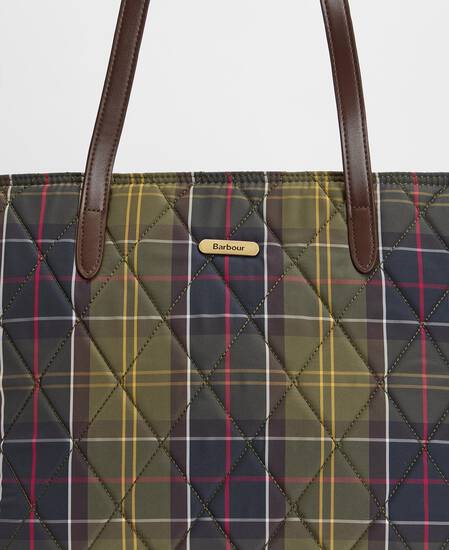 Wetherham Quilted Tartan Tote Bag Classic Tartan