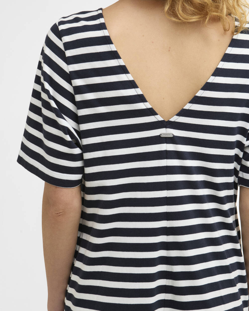 Mini abito con motivo a righe Lucinda Navy Stripe