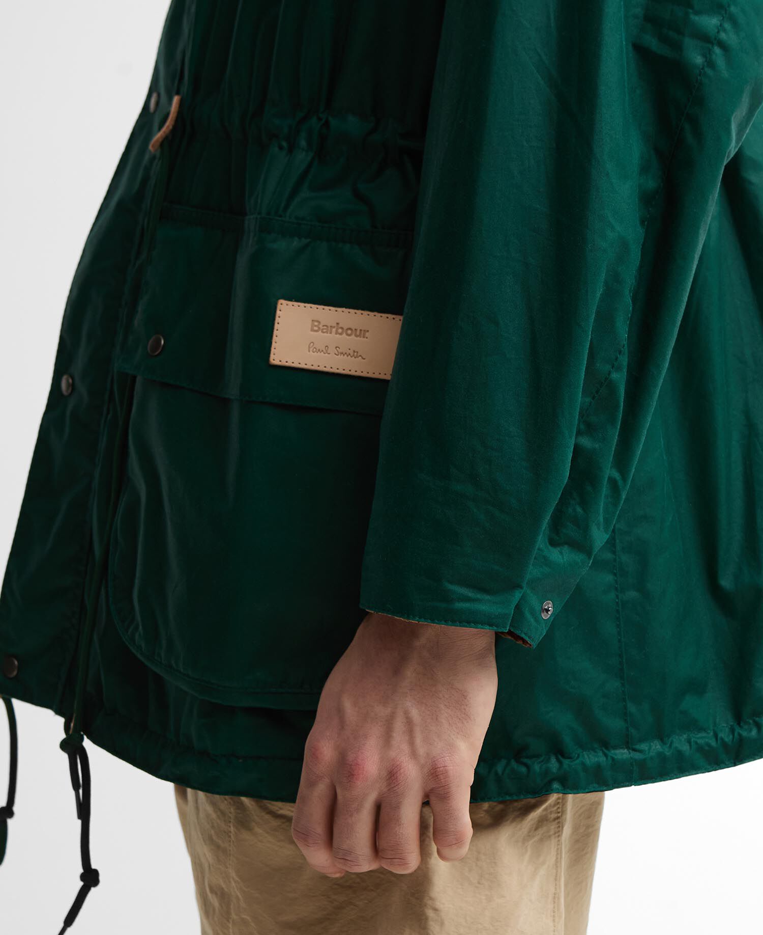 Giacca cerata Durham Paul Smith Loves Barbour Rich Green