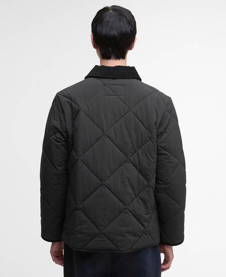 Modified Short Liddesdale Quilted Jacket Black